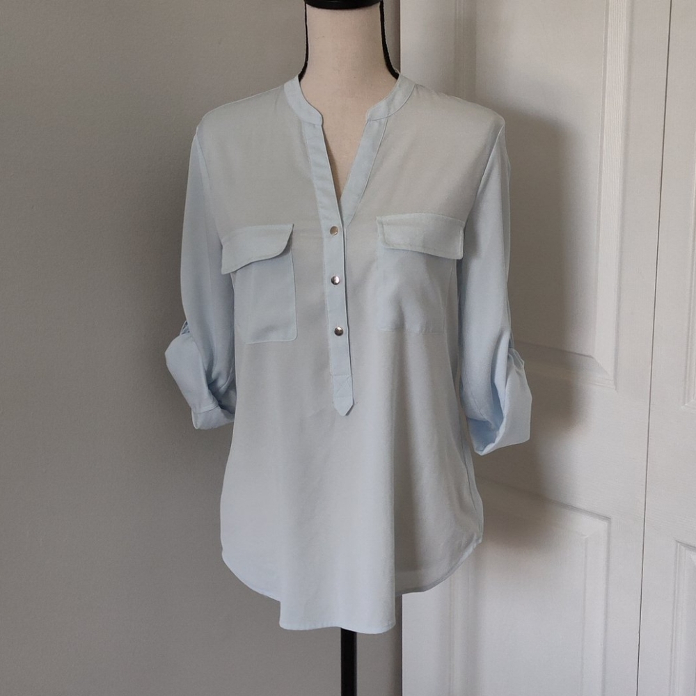 Ivanka Trump light blu lady Blouse